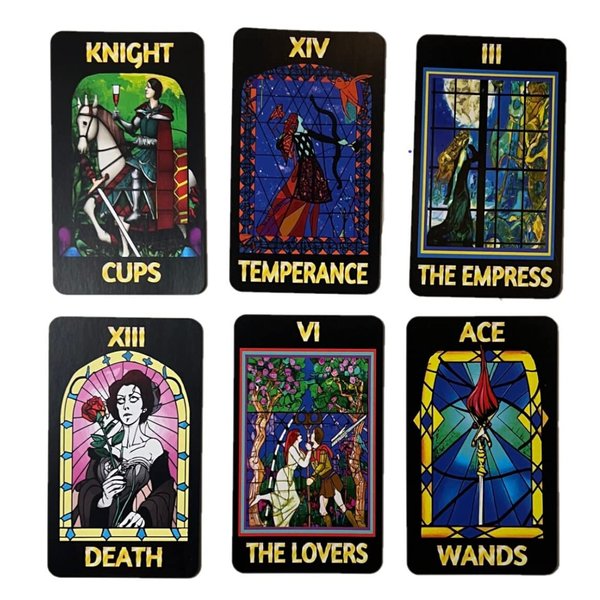 78 Tarot Cards Stain Glass