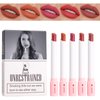 LADYFOX 5 Colors Matte Cigarete Lipstick Set, Velvet Lipstick Cigaretes Non-sticky, Long Lasting and Waterproof Lipstick for Women, Waterproof Labiales Mate (5 Colors)