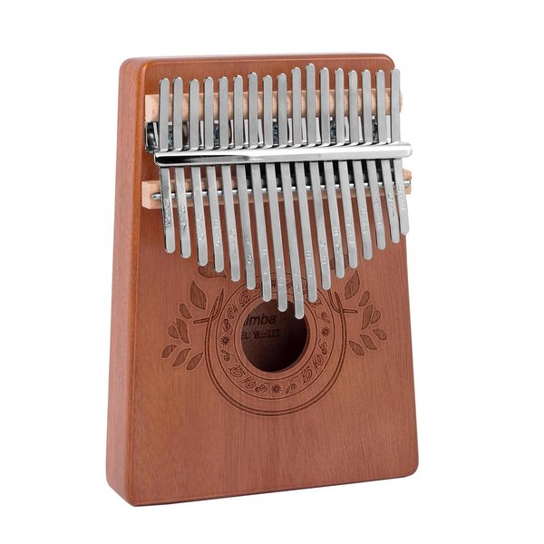 Thumb Piano Kalimba 17 Keys with Study Instruction and Tune Hammer,Portable Mbira Sanza Finger Piano, Gift for Kids Adult Beginners Music instrument love (High End 17 Key)