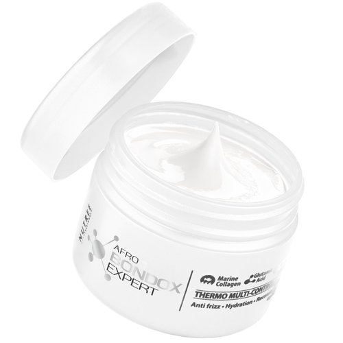 HAIR MASK FOR DAMAGED AFRO BRAZILIAN BONDOX - 2.82 oz Extra Strong Hair Repair Thermal Mask ALL types, especially for Afro 4A 4B 4C - Hair Relaxer with Almond and Shea Oils, Seaweed, Formaldehyde Free