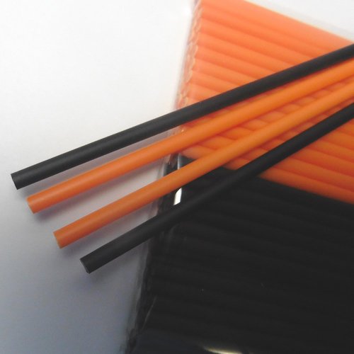 Sweet Creations 100 Count Orange and Black Cake-Pop Sticks, Multicolor