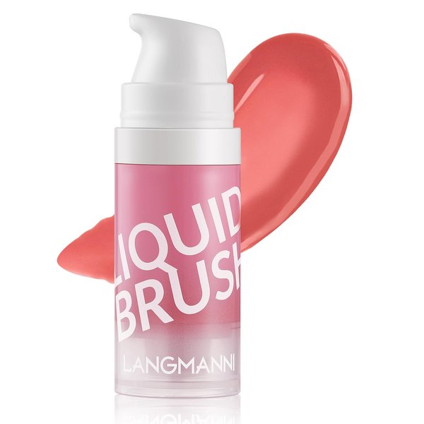 Kyannkara Liquid Blush Makeup Cream Blush For Cheeks Natural Glossy Face Cream Blush Makeup Velvet Texture(03#)
