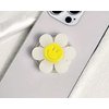 Cute Acrylic Cheerful Daisy Flower Phone Grip Adjustable Collapsable Expandable Happy Face Phone Kickstand Phone Grip