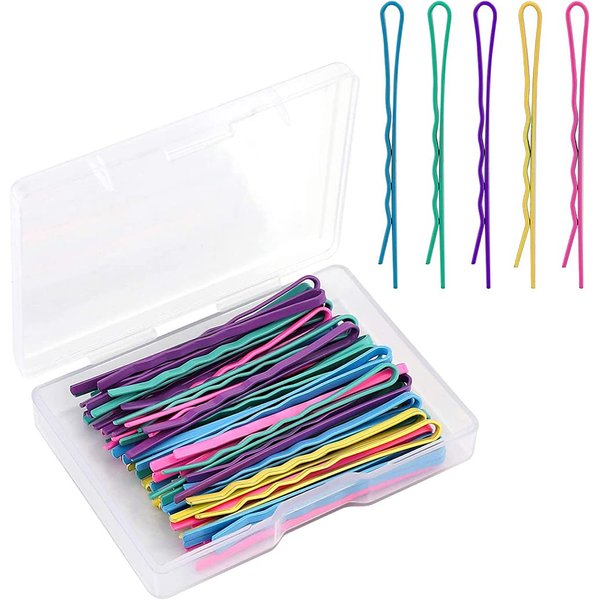 Chiyuehe 150 Pieces Color Bobby Hair Pins Hair Styling Clips with Storage Box for Women,(Multicolor)