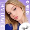 Natural Lash Clusters Kit Wispy Lash Extension Kit Waterproof Lash Clusters C Curl Cluster Eyelash Extensions Kit 144pcs Individual Lashes 10-16mm Eyelash Extension Kit by Lanflower