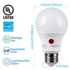 TORCHSTAR Dusk to Dawn Light Bulbs Outdoor, Sensor A19 LED Light Bulb, Auto on/Off Photocell Automatic for Outdoor Lighting, 5000K, Pack of 4