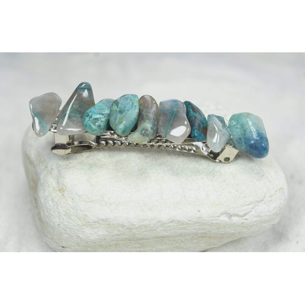 Chrysocolla French Barrette Hair Clip
