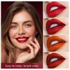 4 Colors Lipstick Cigarettes, Mini Tube Mate Velvet Lipstick, Lip Tint Lip stain Long Lasting 24 hours Waterproof Liquid Lipstick, Red Moisturizer Smooth Lip Stick Cosmetic