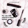 JAPONESQUE Travel Eyelash Curler, Black - Plastic Eyelash Curlers for Travel Makeup - Comes with Bonus Replacement Lash Pad - 1 Pack
