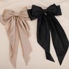 4 PCS Hair Bows Cute Hair Clips for Women Girls Tassel Ribbon Bowknot Hair Clips Solid Colors Hair Bows Hair Clips Accessories for Women Girls
