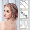 Minkissy Plastic Teeth Hair Combs for Styling 10pcs Hair Comb Clips French Hair Side Combs for Women Decorative Hair Combs Veil Fixed Comb for Wedding (Transparent)