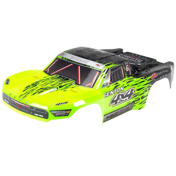 ARRMA 1/10 Painted Body with Decal Trim, Green: SENTON 4x4 BLX, ARAC3331
