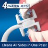 Ontel Miracle Smile Water Flosser for Teeth & Gum Health, Unique H-Shaped Flossing Head & 4 Water Jets, Cordless Water Flosser Features 360° Cleaning & 3 Pressure Modes, USB Rechargeable Dental Floss