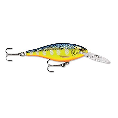 Rapala Shad Rap 08 Fishing lure, 3.125-Inch, Hot Steel
