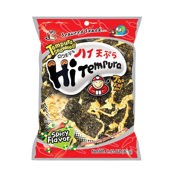 Taokaenoi Tempura Seaweed Hitempura Spicy Flavour 1.41 Oz (Pack of 1)