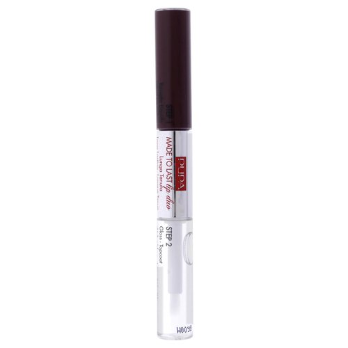 Pupa Milano Made To Last Lip Duo - Smudge-Proof Lip Color And Gloss - Highly Pigmented Shades - One Swipe Color Payoff - Gives Unrivaled Glassy Effect - Long Lasting - 017 Red Wine - 0.13 Oz