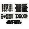 Car Button Decals Interior Stickers for Mercedes Benz W204 C250 C350 E-Class 2008-2014 AC Radio Steering Wheel Air Conditioner Number Door Repair Sticker Kit