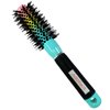 Adofect Upgrade Round Hair Brush with Boar Bristle Nano Thermal Ceramic Ionic Round Barrel Hair Brush Rainbow Round Brush for Blow Drying, Curling, Styling 1 inch