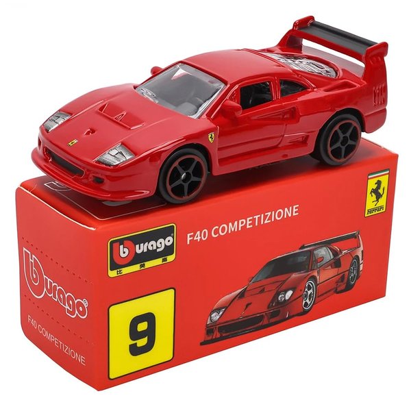 Bburago 1:64 Scale Ferrari Series Model Collection Race Diecast Metal Model Car (F40 COMPETIZIONE)