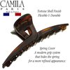 Camila Paris CP2623 French Hair Clip for Women, Narrow, Strong Hold Grip Double Teeth Girls Hair Claw Clips Jaw, Fashion Durable Styling Hair Accessories for Women, Made in France