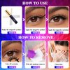 AkesuLash Magnetic Eyelashes - 10 Pairs 3D Medium Magnetic Lashes with Eyeliner Kit,Cruelty-Free & Vegan,Upgraded,Natural Look,Long Lasting,Reusable,With Applicator - Easy to Apply (4 Tube of Liner)