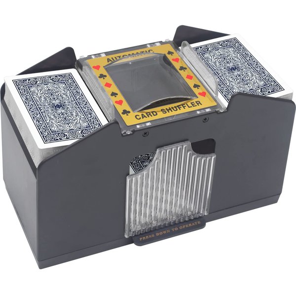 TAAVOP Card Shuffler 2-4 Deck Automatic, Battery-Operated Electric Card Shuffler Machine for UNO/Poker/Playing Card