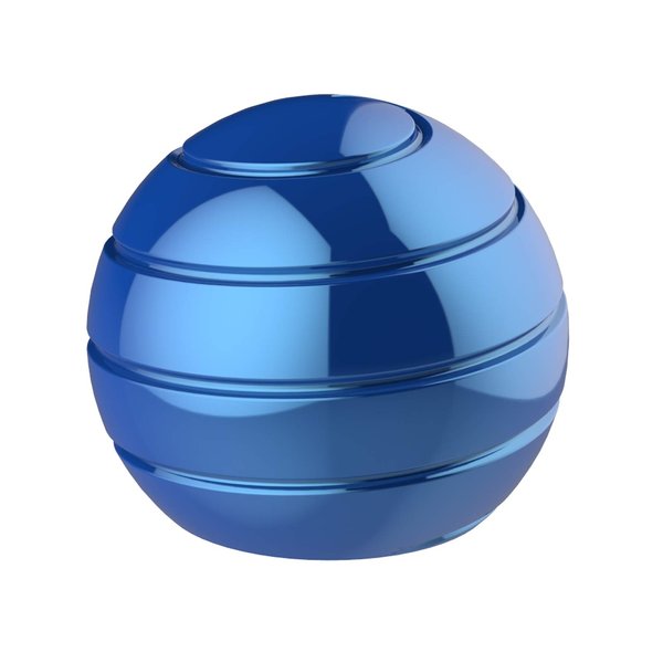 Apqdw Kinetic Spinner Desk Toy, 2.17'' Giant Kinetic Stree Relief Desk Toy Ball, Office Fidget Toys for Desk Adults, Illusion Desk Ball (55MM, Blue)