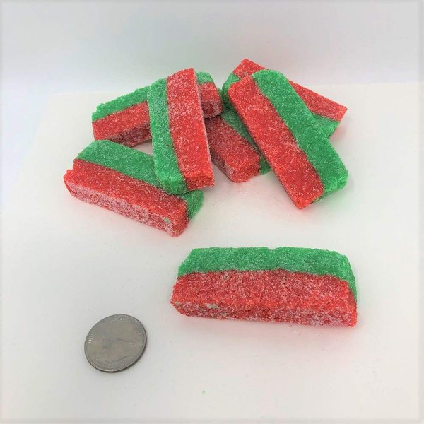 Reppert's Coconut Strips Watermelon Flavor Coconut Slice Candy 1 pound