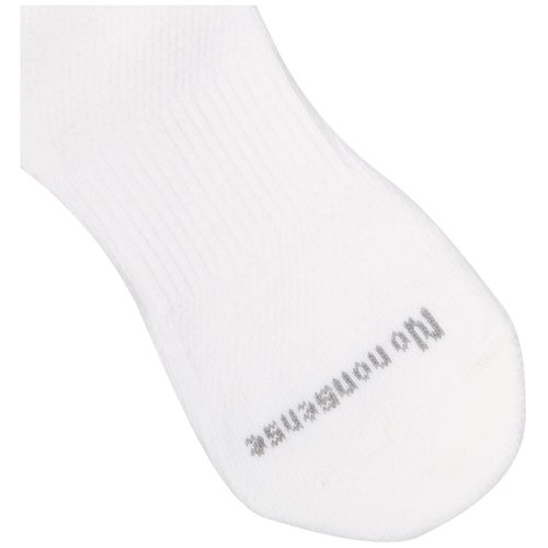 No nonsense womens Soft & Breathable Cushioned Quarter Top Running Socks, White - 9 Pair Pack, 4 10 US