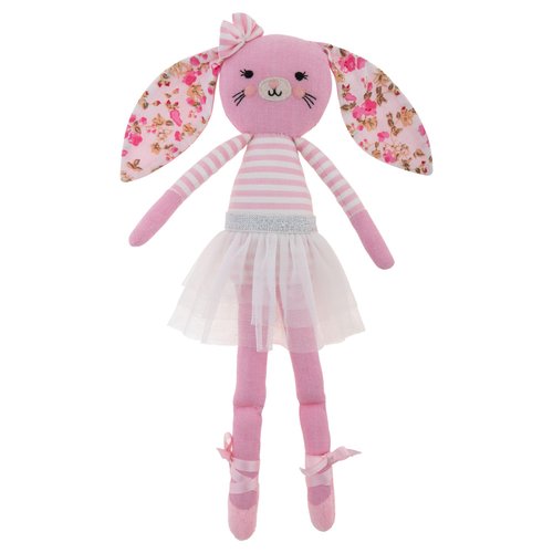 Stephen Joseph, Tiny Dancers Stuffed Doll for Child or Toddler, Toy Room or Kids Bedroom Decor, Fancy Friends Stuffed Animals for Girls & Boys, Blaire Bunny