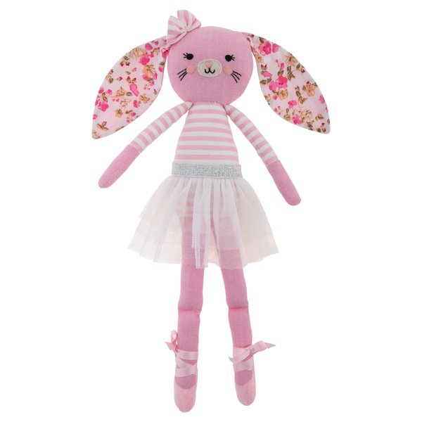 Stephen Joseph, Tiny Dancers Stuffed Doll for Child or Toddler, Toy Room or Kids Bedroom Decor, Fancy Friends Stuffed Animals for Girls & Boys, Blaire Bunny