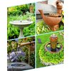 Biling Solar Fountain for Bird Bath, Solar Panel Kit Outdoor Solar Water Pump with 4ft Tubing for Hummingbird Bath, Small Pond and Fish Tank