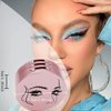 3 Layers Eyelash Storege Box with Mirror Circle Eyelash Holder Case with Lashes Trays & New Lash Clip Applicator Eye Makeup Tool for Women Girls Travel Case Pink