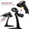 Esky Barcode Scanner with Stand, Wired Handheld Bar Code Scanner with Adjustable Stand, Automatic 1D USB Laser Scanner Support Windows/Mac/Linux for Store, Supermarket, Warehouse, Library