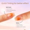 MAYCHAO Clear Blooming Gel, 15ml Soak Off Nail Lamp Gel Nail Polish Glossy Finish Long Lasting for Home Nail DIY Manicure, 0.5 OZ