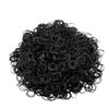 1000PCS Black Hair Bands, Rubber Bands for Hair, Small Hair Ties, Hair Rubber Bands for All Ages to Weave Different Hairstyles Convenient to Carry Small in Size and Light in Weight,Hair Accessories