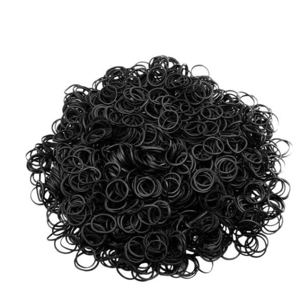 1000PCS Black Hair Bands, Rubber Bands for Hair, Small Hair Ties, Hair Rubber Bands for All Ages to Weave Different Hairstyles Convenient to Carry Small in Size and Light in Weight,Hair Accessories