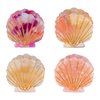 GAFATORY 4Pack Seashell Ocean Hair Clips for Women Blue Mini Hair Clips Small Clips Starfish Seashell Mermaid Accessories Whale Hair Mini Animal Cute Creaseless Hair Clips for Girls