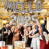 32 Inch Giant Silver Hello 2025 Number Balloon, 2025 New Years Decorations for 2025 Happy New Year Eve Christmas and Graduations Party Supplies
