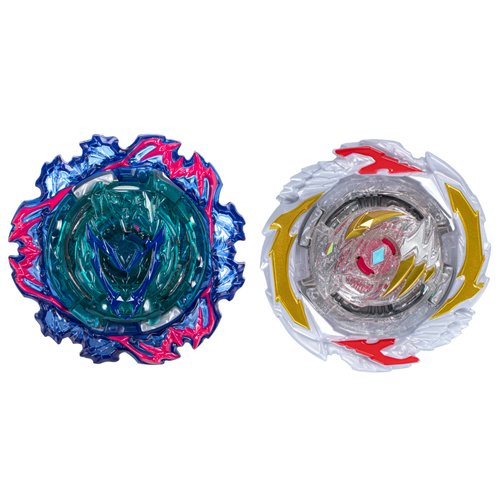 BEYBLADE Burst QuadStrike Gambit Dragon D8 and Ambush Achilles A8 Spinning Top Dual Pack, 2 Battling Game Top Toy for Kids Ages 8 and Up