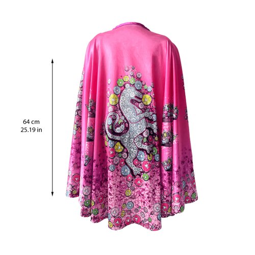 Liontouch Crystal Princess Cape for Girls | Medieval Inspired Toy for Children’s Pretend Play with Pink & Silver Lioness Theme | Dress Up, Fancy Dresses & Royal Costumes