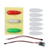RC Plane LED Light Kit for Bicycle Jet Airplane Air Craft Fix Wing Quadcopter,Rechargeable Red Green White LED Flashing Lights（3PCS/Set）…