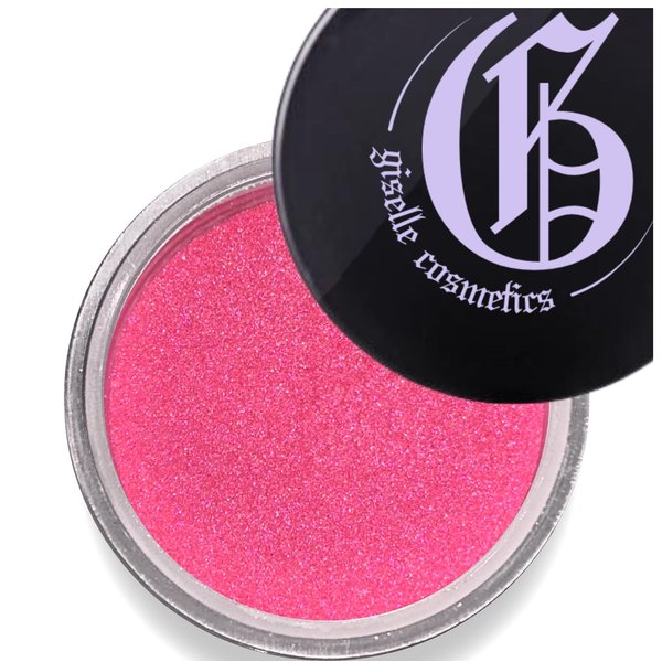 Giselle Cosmetics Hot Pink Eyeshadow Palette - Colorful Eye Makeup Set with Loose Powder, Glitter & Shimmer Eyeshadow, Mineral Pigment - Eye Glitter