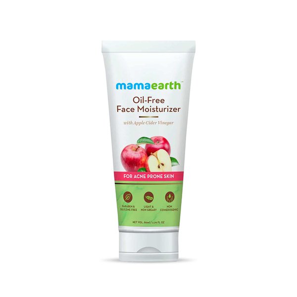 Mamaearth Oil-Free Moisturizer | with Apple Cider Vinegar | Natural & Organic Daily Facial Moisturizing Cream | for Acne Prone Skin | 2.71 Fl Oz (80ml)