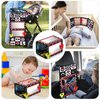 Tummy Time Floor Mirror with Teethers, Double-Sided Baby Mirror Black and White High Contrast Baby Toys for Babies, Baby Montessori Toys Crawling Developmental Newborn Infant Sensory Toys (A-Mirror)