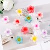 Canitor Small Flower Hair Clips for Women Girls Toddler 12 PCS 1.6 inch Small Flower Claw Clips for Thin Fine Hair Summer Cute Hair Accessories