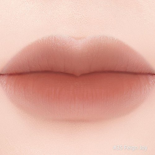 BBIA Last Velvet Lip Tint - Soft & Creamy Matte Finish Lip Stain, Blur Effect with Velvety Texture, Long-Lasting, High Pigment, Lightweight, Non-Drying, Korean Lip Makeup (35 FEIGN JOY)