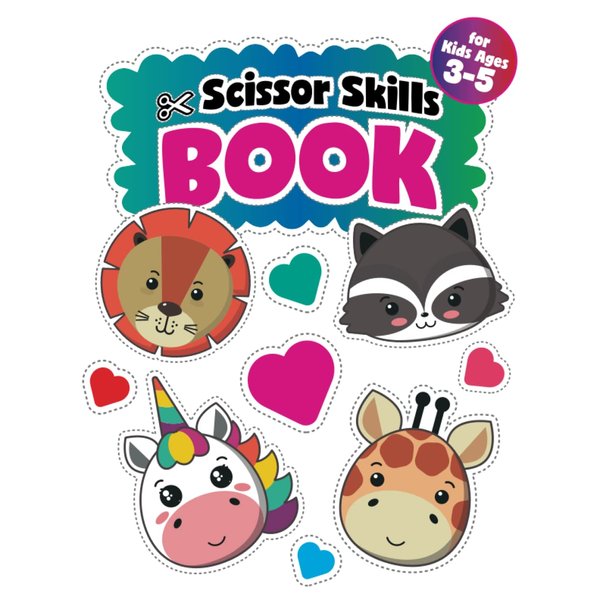 Scissor Skills Book for Kids Ages 3-5: A Preschool Cutting, Pasting Activity Workbook!