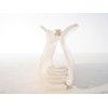 Platinum white marbled hair claw clip