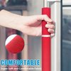 ELCOOR Refrigerator Door Handle Covers,5pcs, Safeguard Your Kitchen and Appliances and Keep Them Clear of Grease, Stains etc. Upgrade Your Kitchen Decor with Original Design,Timesaver! (Red/Platinum)